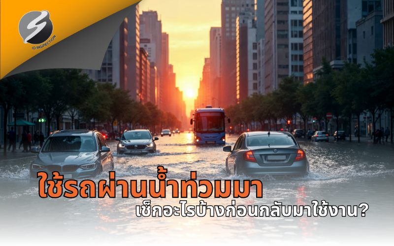 รถน้ำท่วมมา เช็กอะไรบ้างก่อนกลับมาใช้งาน?