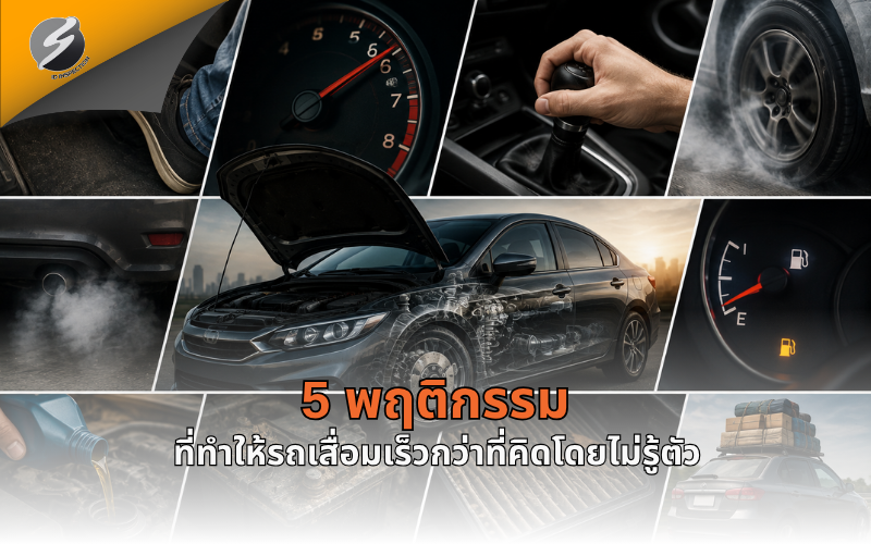 5 พฤติกรรมที่ทำให้รถเสื่อมเร็วกว่าที่คิดโดยไม่รู้ตัว